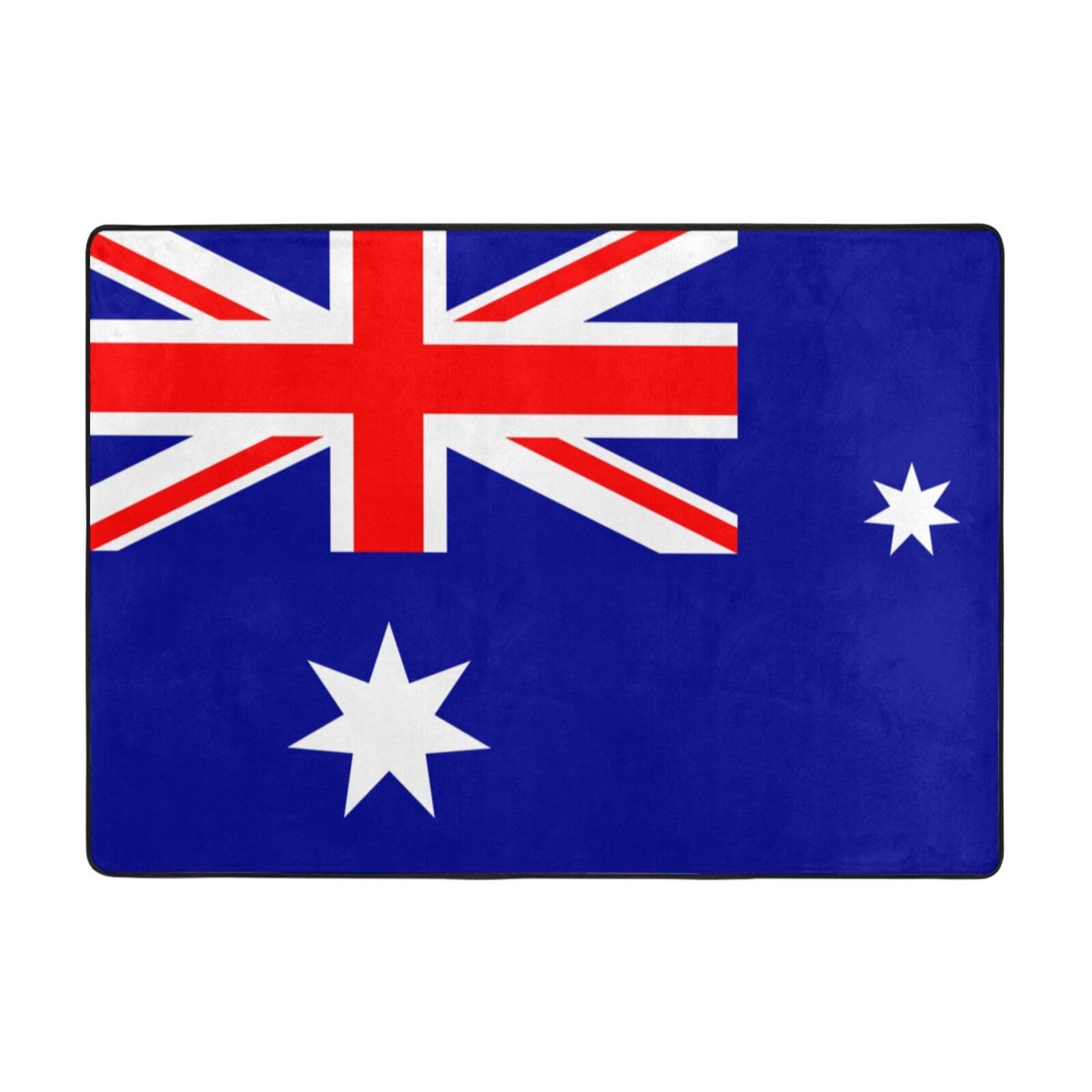 Tapis de sol resistant aux taches grand format motif drapeau australien en tissu