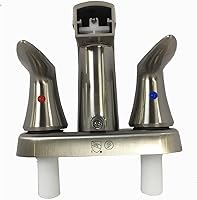 Vista 4 de VALTERRA PF223403 Grifo de 4 pulgadas con ducha D-Spud níquel cepillado 2 manijas