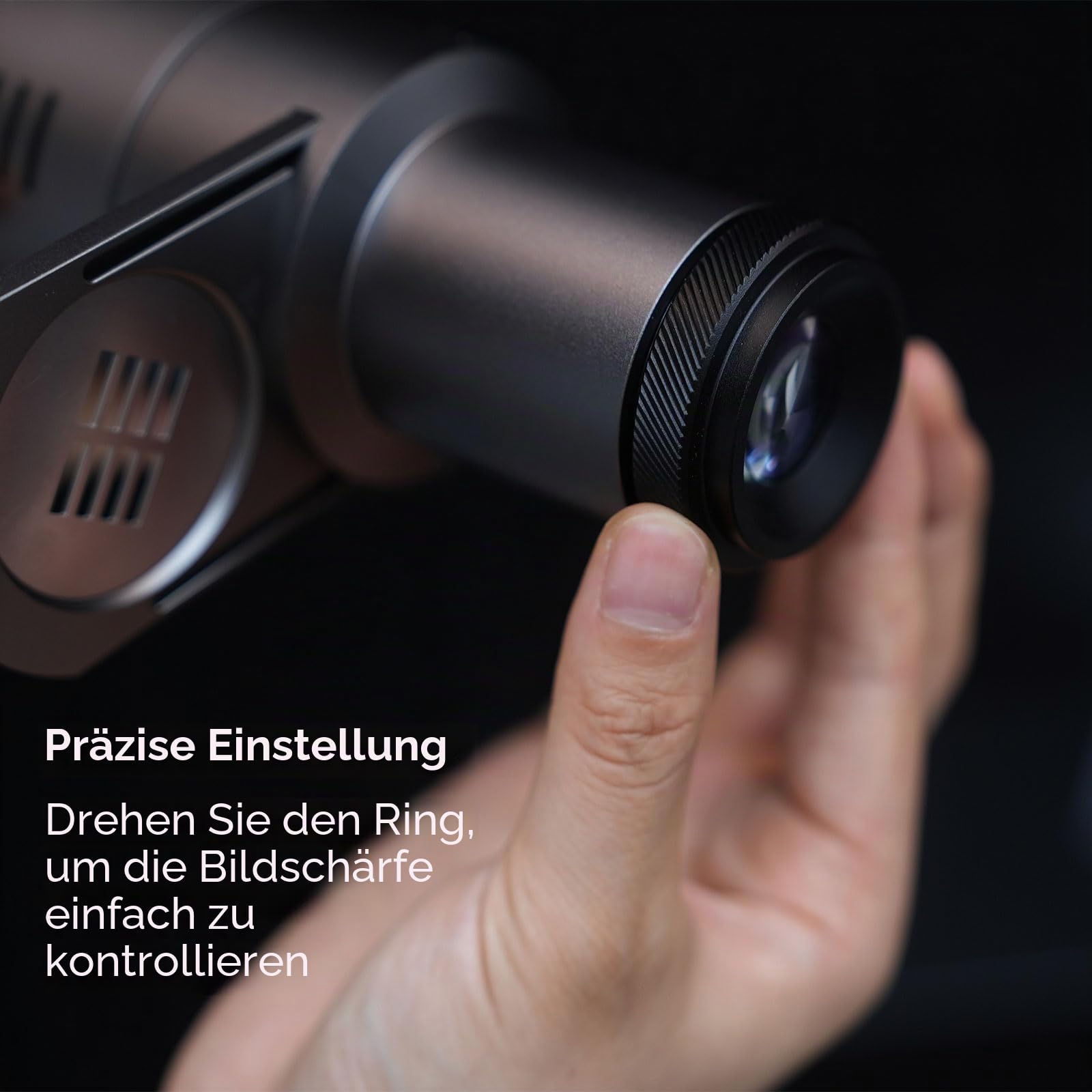 DF DIGITALFOTO Mini Snoot Projektor mit Godox/Smallrig/Ulanzi Unterstützung, 19 GB Φ42 mm, Magnetischer Rahmen, kompatibel mit Godox ML100Bi/ML60IIBi, Smallrig RC60