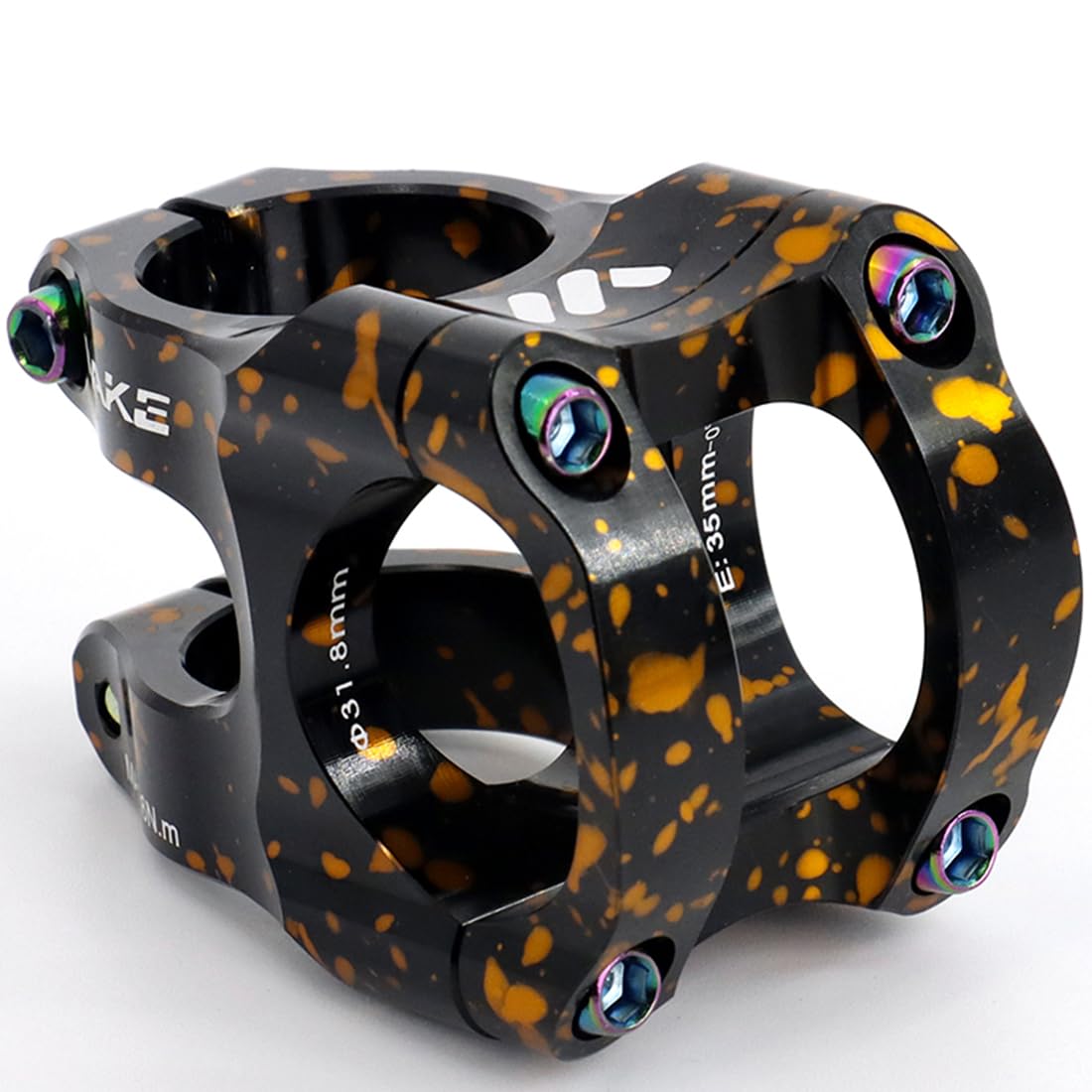 FOMTOR Bike Stem 31.8 Stem 35mm Mountain Bike Stem 0 Degree 31.8mm 35 mm Handlebar Short Stem for MTB BMX Road Bicycle