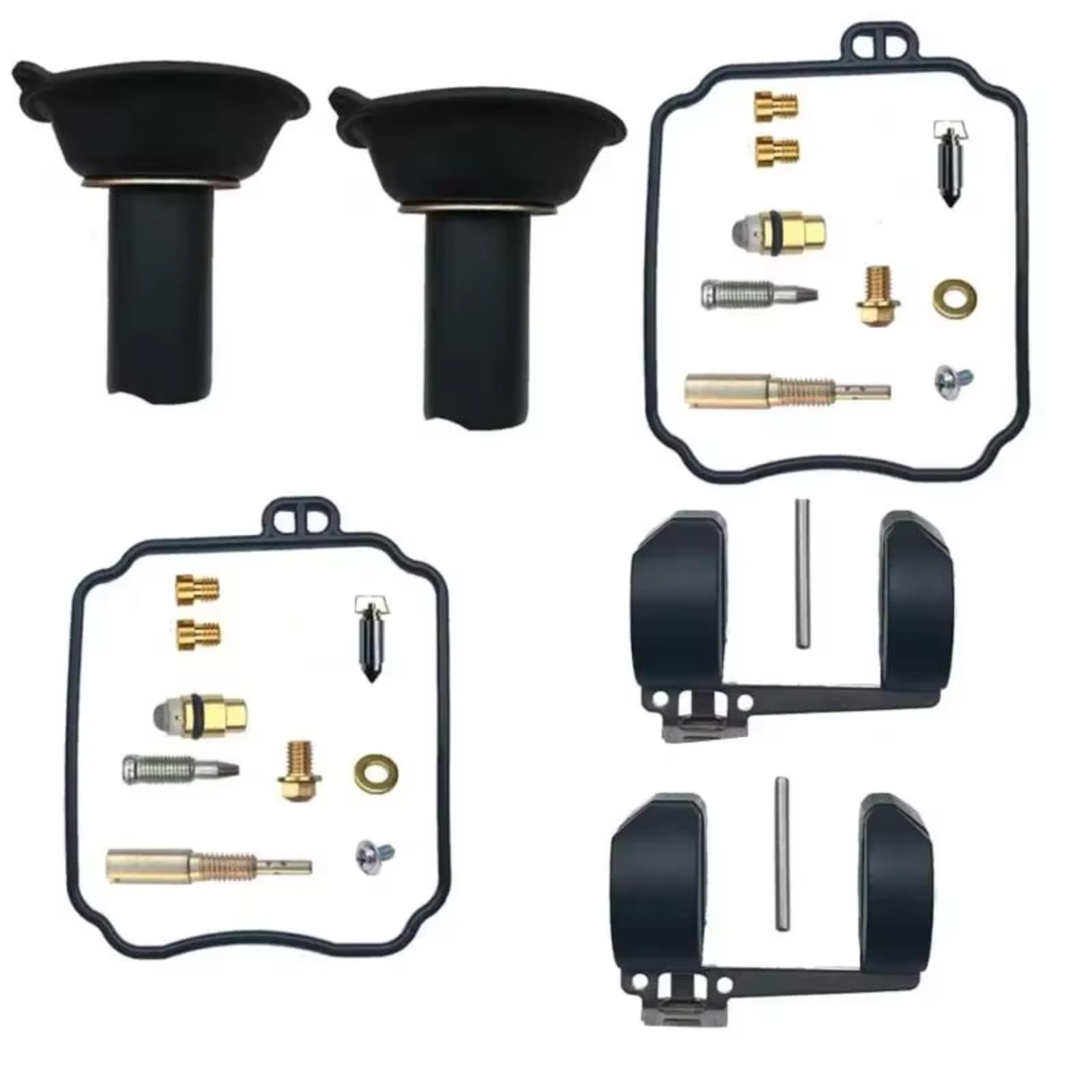 Kit Reparación Carburador Motocicleta para HYOSUNG GT125R GT GV125 GV 125 GT125 Piezas Reconstrucción Conjunto Diafragma Flotante Carburador Kit de ReconstruccióN Carburador(Set 2)