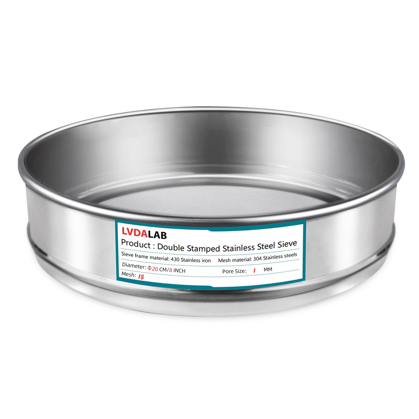 Stainless Steel Lab Sieve - 270 Mesh -18 Stainless Steel Lab Sieve - 270 Mesh -18