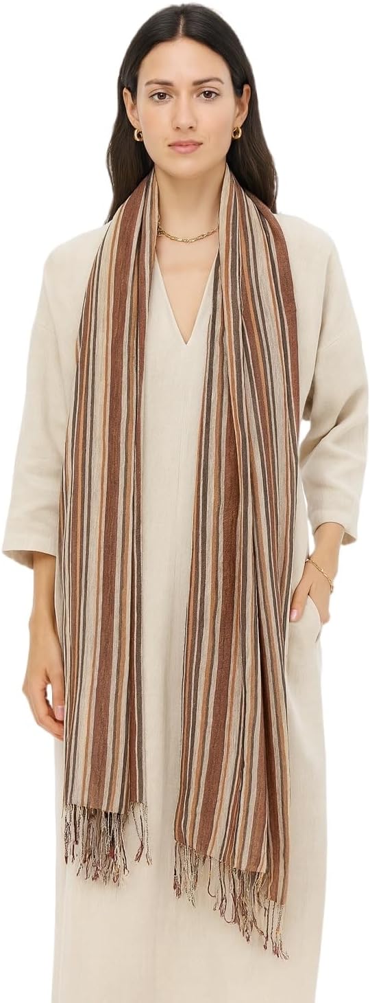 Jeelow Fashion Cotton Scarf Lightweight Light Shawl Head Wrap For Men & Women