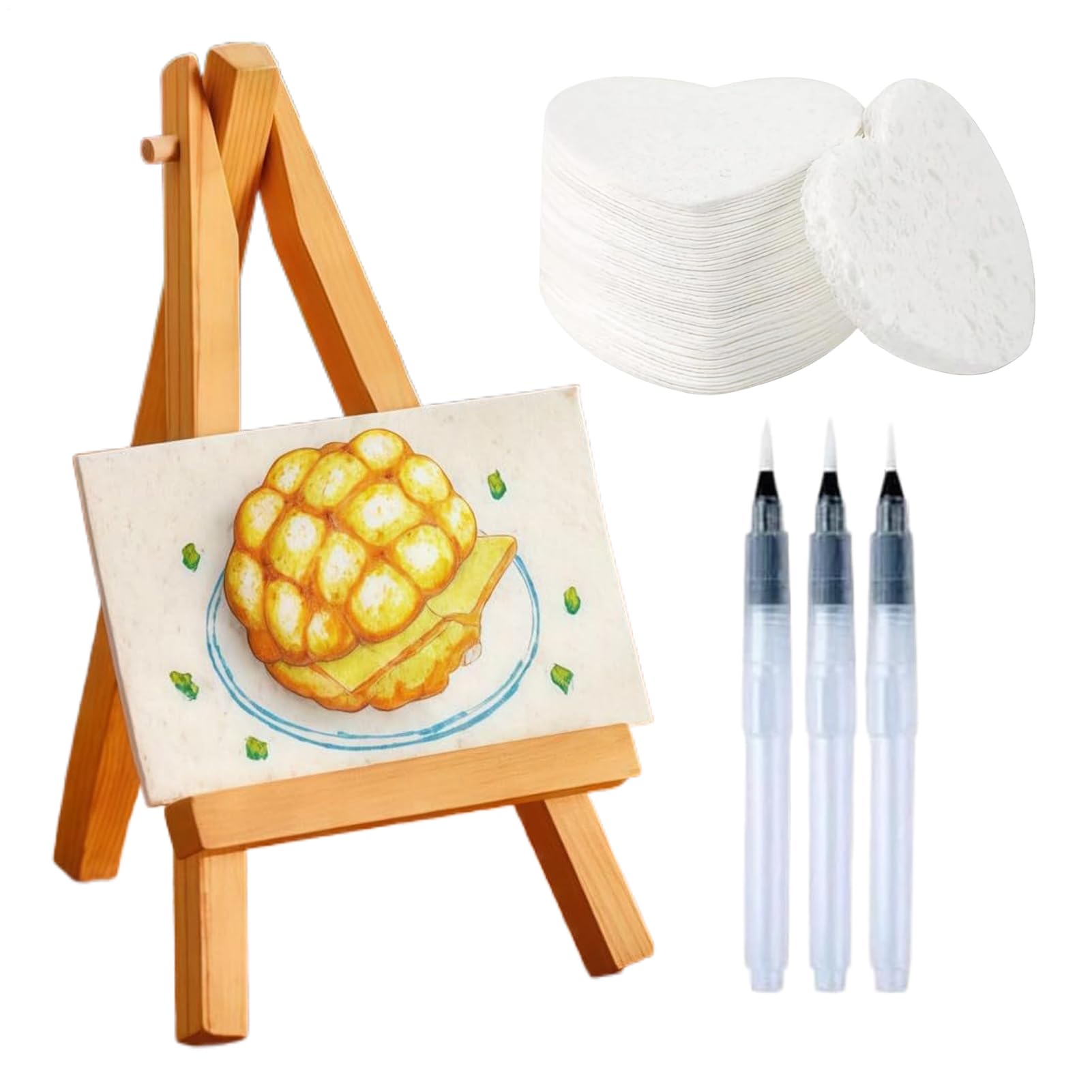 Kit de peinture avec éponge pour réussir vos textures sans traces de pinceau