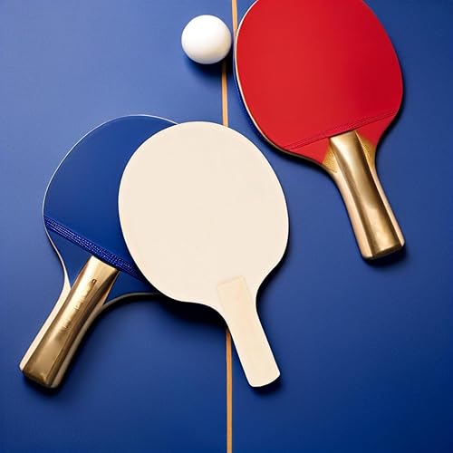 Miniatura 5 de Sewroro Paquete de 4 raquetas de madera sin terminar para proyectos de bricolaje para niños y niñas y adultos