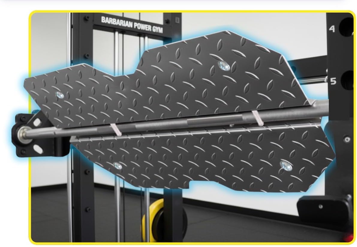 Leg Press Attachment for Smith Machine ( Size: Large for bars of 1.25 inch to 1.5 inch in width/ diameter)