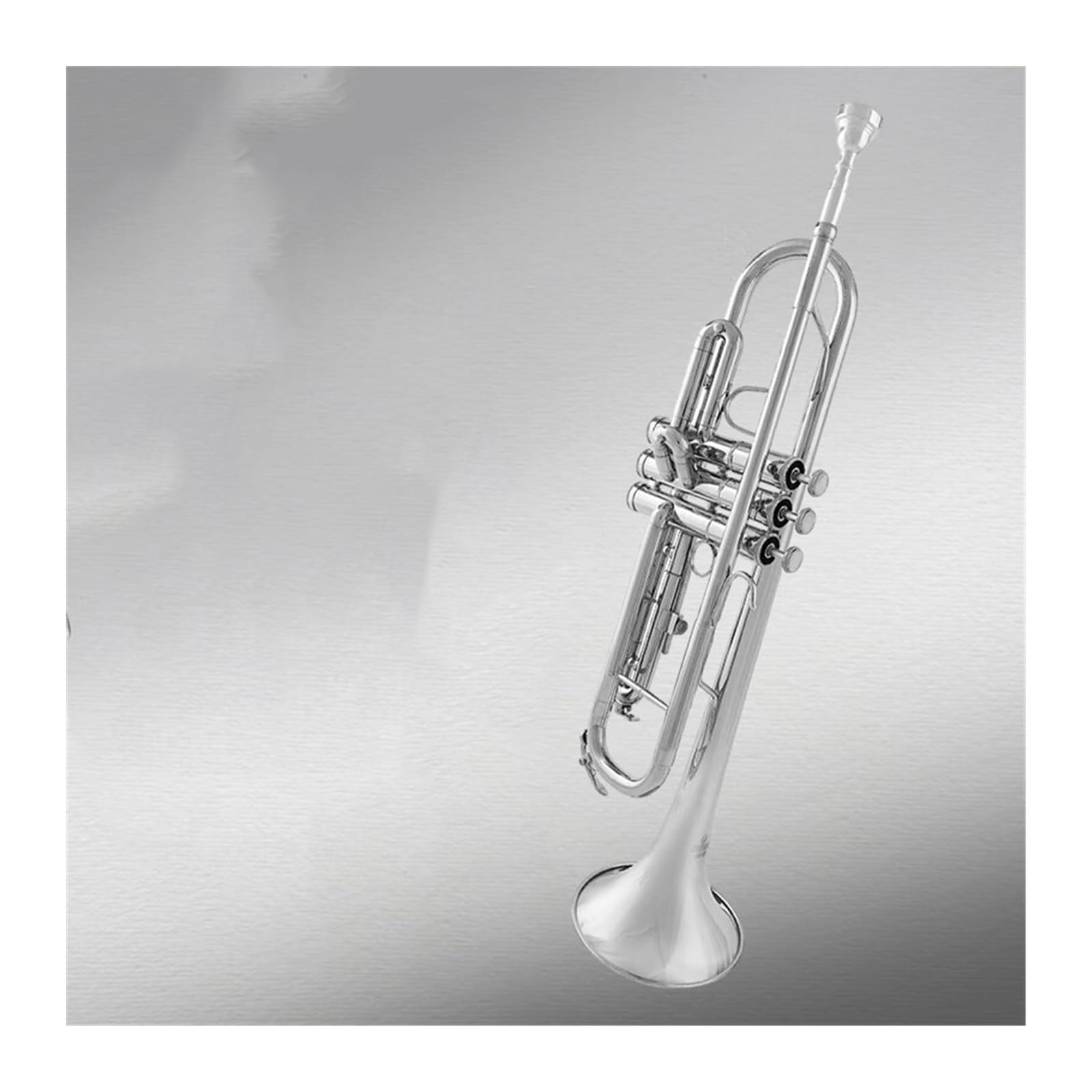 trąbka instrument Trąbka B-dur do testów wydajności dla początkujących dzieci mosiężny niklowany instrument dęty zachodni