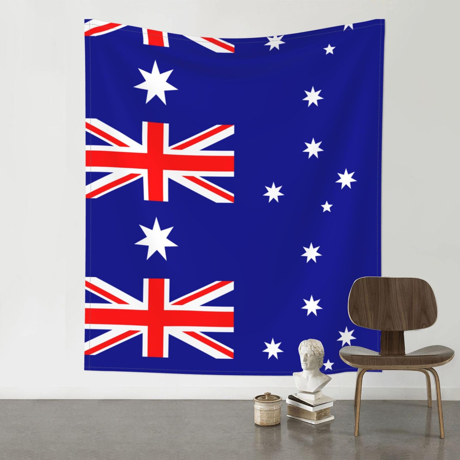 YYHWHJDE Australian flag Prints 60x51in Wall Tapestry – High-Grade Polyester Throw for Dorm, Beach & Home Decor