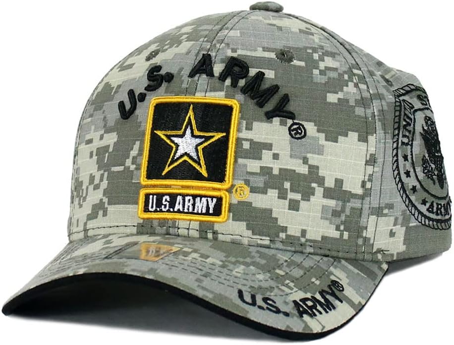US Army Veteran Hat Army Military Official Licensed Adjustable Baseball Cap
