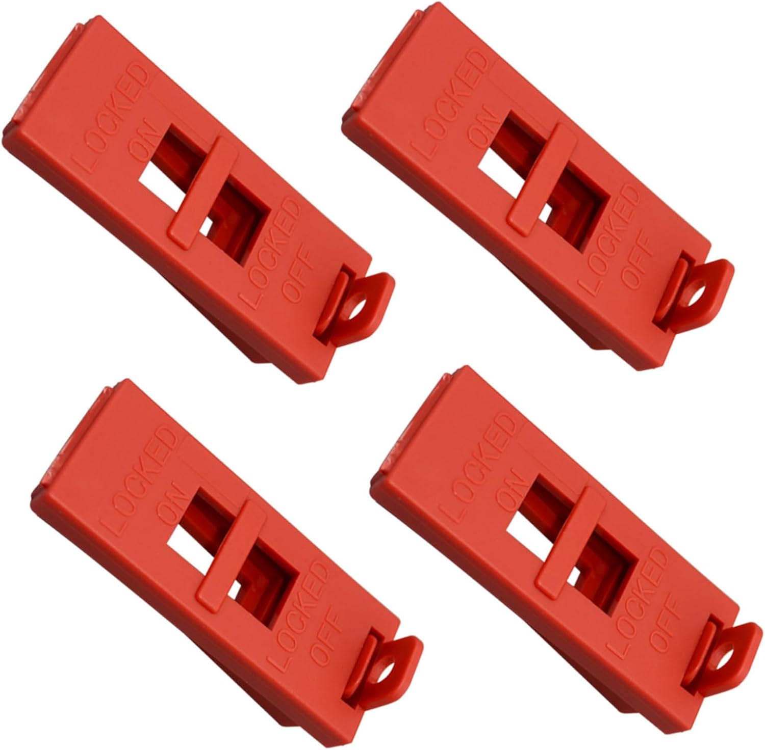 4Pcs 6064 Wall Switch Locking Device, Plastic, Maintain Switch Position to Ensure Safety