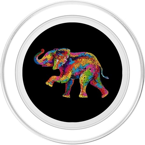 Miniatura 2 de Elefante con estampado de elefante en PopSockets MagSafe PopGrip para iPhone