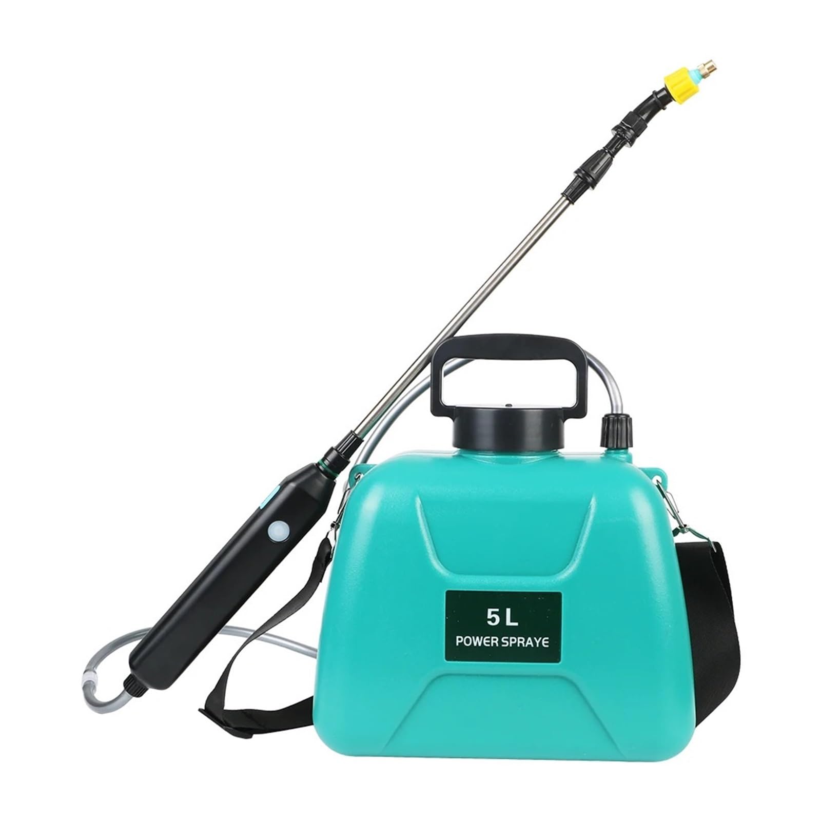 Spruzzatore elettrico, Annaffiatoio elettrico da 5 litri con pistola a spruzzo, strumento di irrigazione ricaricabile USB automatico for piante giardino Mister(5L Electric Green)