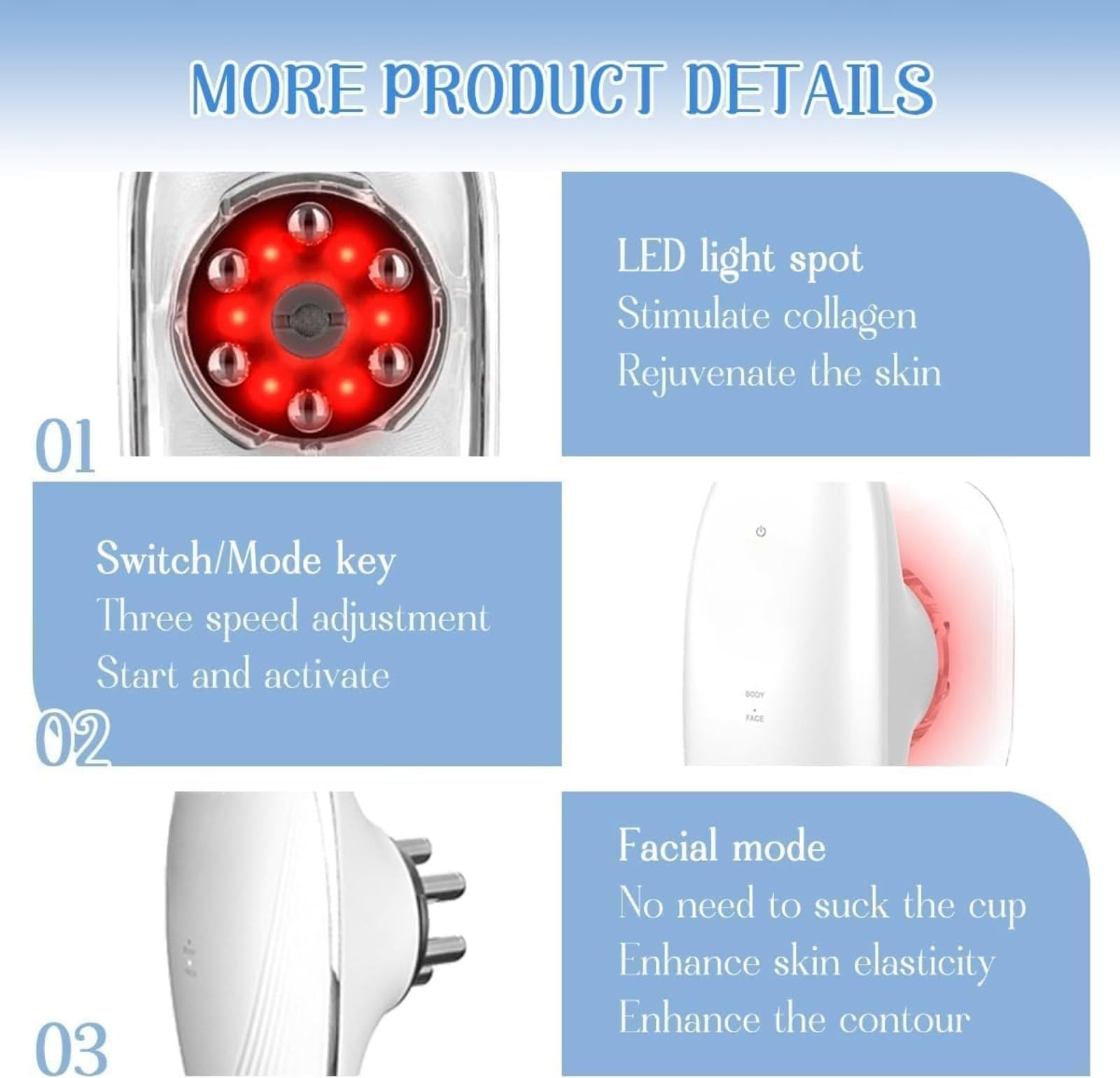 Sculpiflex Kit 2026 3 en 1 Dispositivo de Celulitis con Tecnología de Esculpir, Removedor de Grasa Eléctrico, Eliminación de Celulitis y Estrías para Cara, Vientre, Masajeador con Ventosas