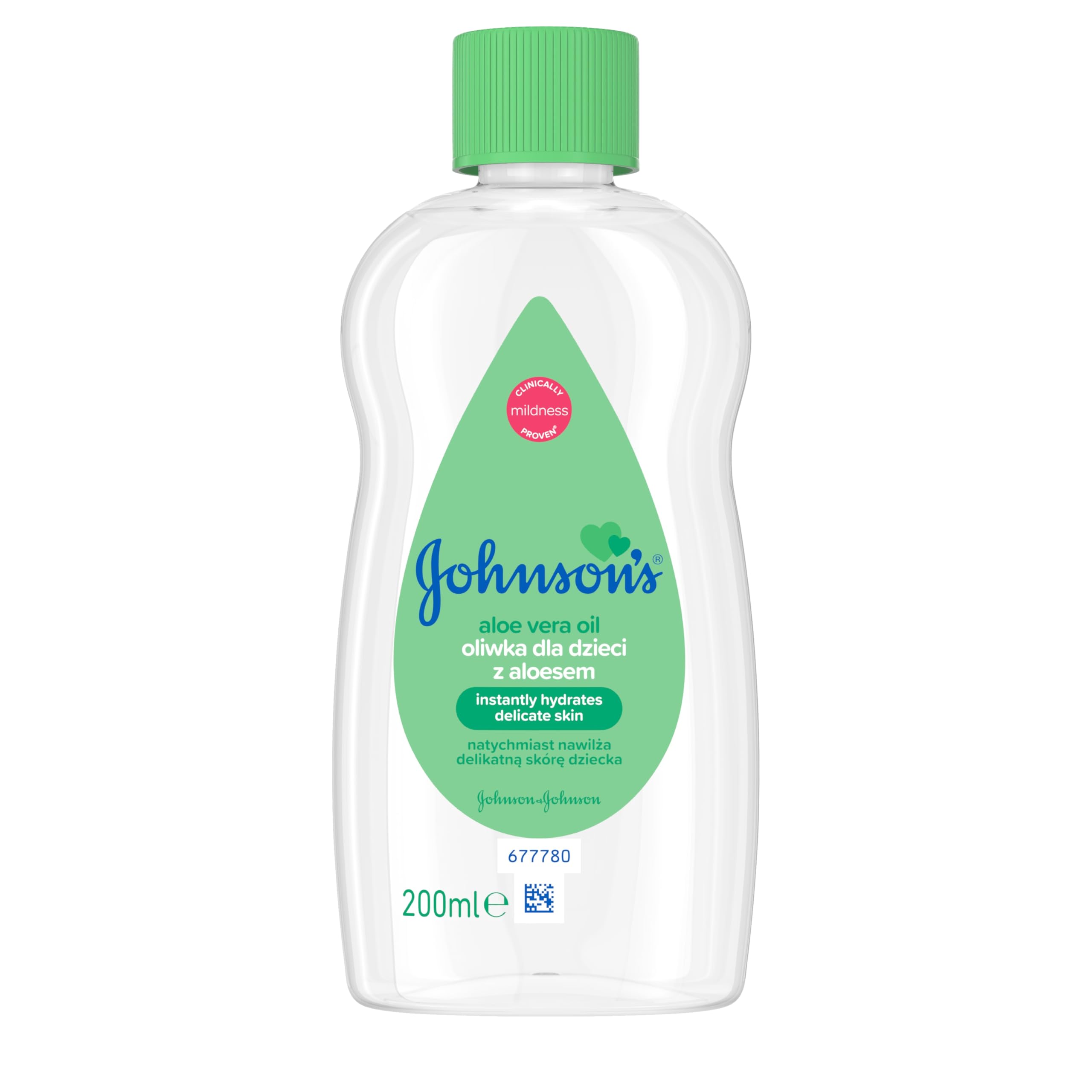 Johnsons Baby Moisture. Oil 300Ml Aloe Vera