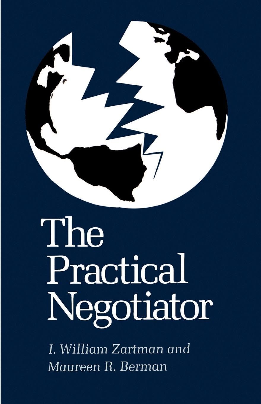 The Practical Negotiator.by Zartman  New 9780300030976 Fast Free Shipping<|