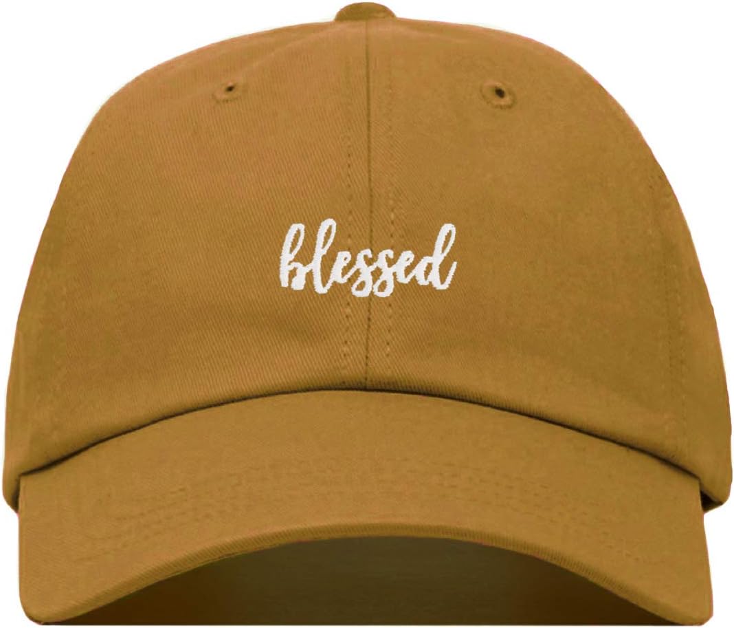 Blessed Baseball Hat, Embroidered Dad Cap, Unstructured Soft Cotton, Adjustable Strap Back (Multiple Colors)