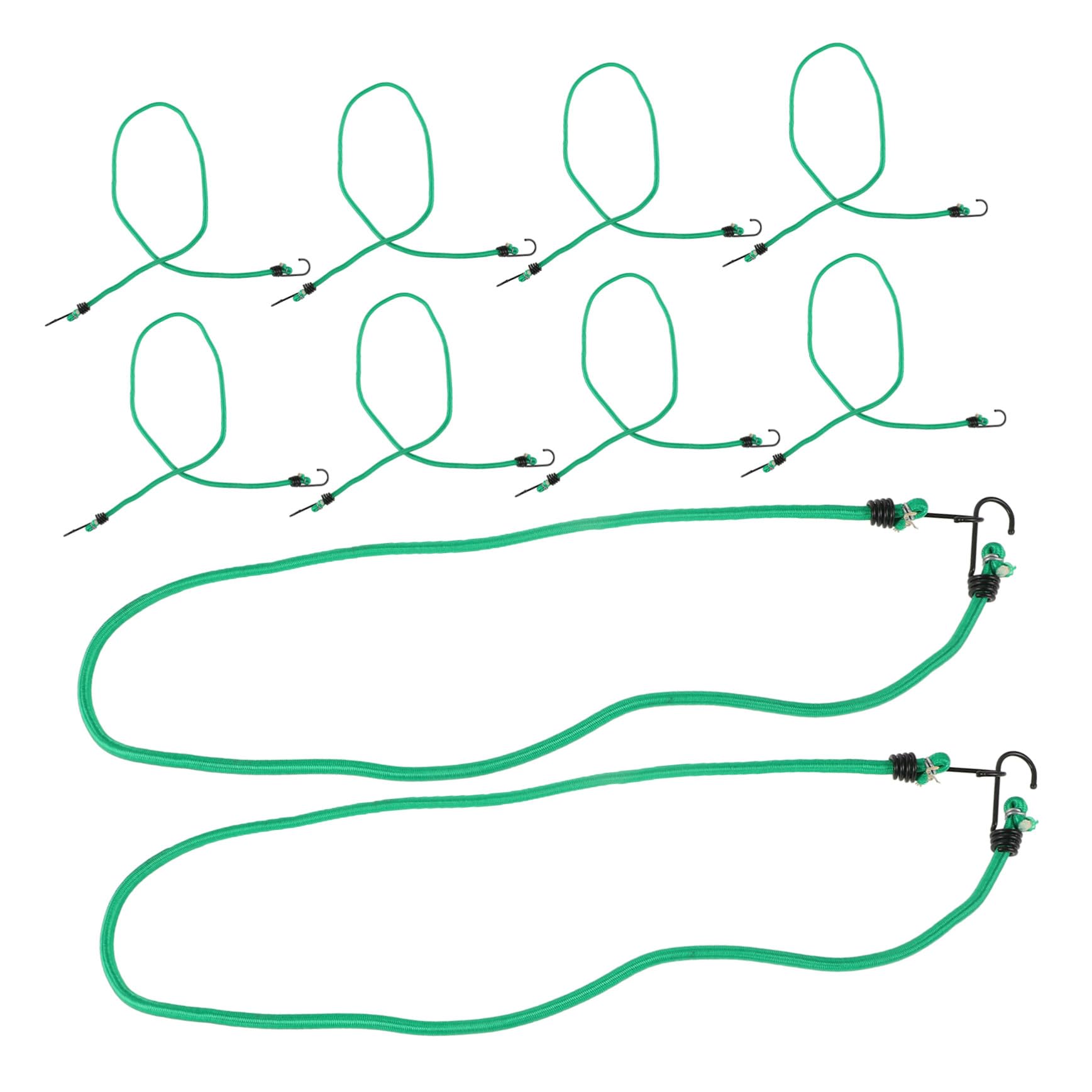 Toyvian 10pezzi Corda Elastica Multiuso per Esterni Corda Elastica per Legare Bagagli da Campeggio con Ganci Fascia per Bagagli e Attrezzature da Campeggio