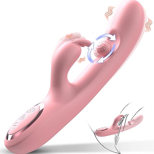 Juguetes sexuales con vibrador de punto G, 3 en 1, juguetes sexuales para adultos, vibradores de rotación de 360° con 10 frotamientos, 7 vibradores