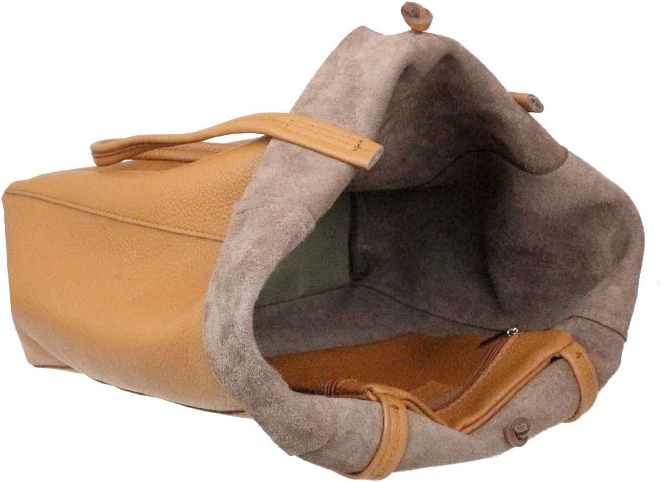 Girly HandBags Womens Open Top Genuine Leather Handbag