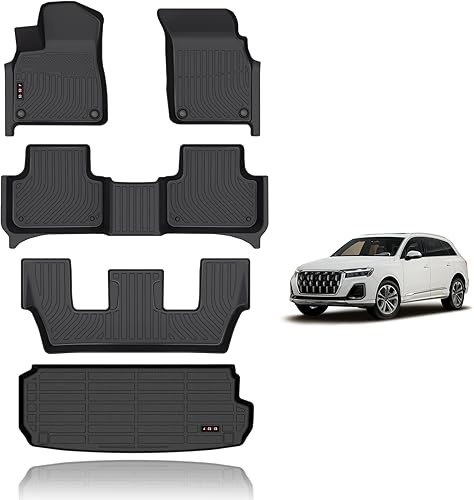 Miniatura 64 de KELCSEECS - Tapetes de piso y forro de carga para auto