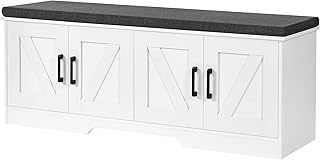 28 Entrance Shoe Storage Ideas For A Clean, Welcoming Entryway 146 2-Tier Storage Bench, 47.2