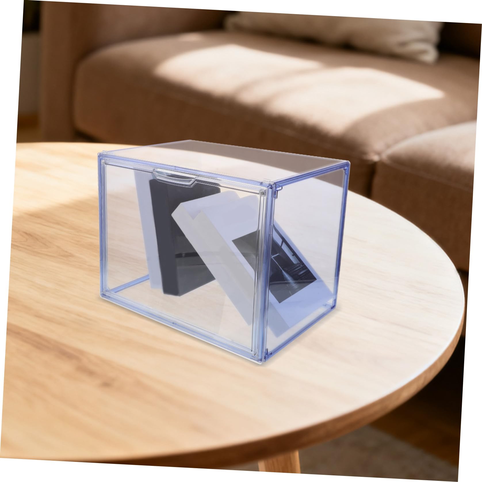 Caja Organizadora Transparente Apilable 2x10 para 14 6x10 , 6 Libros Pet