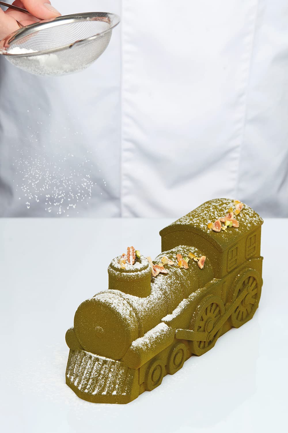 Pavoni Molde de silicona para dulces de Navidad Express Log KE085