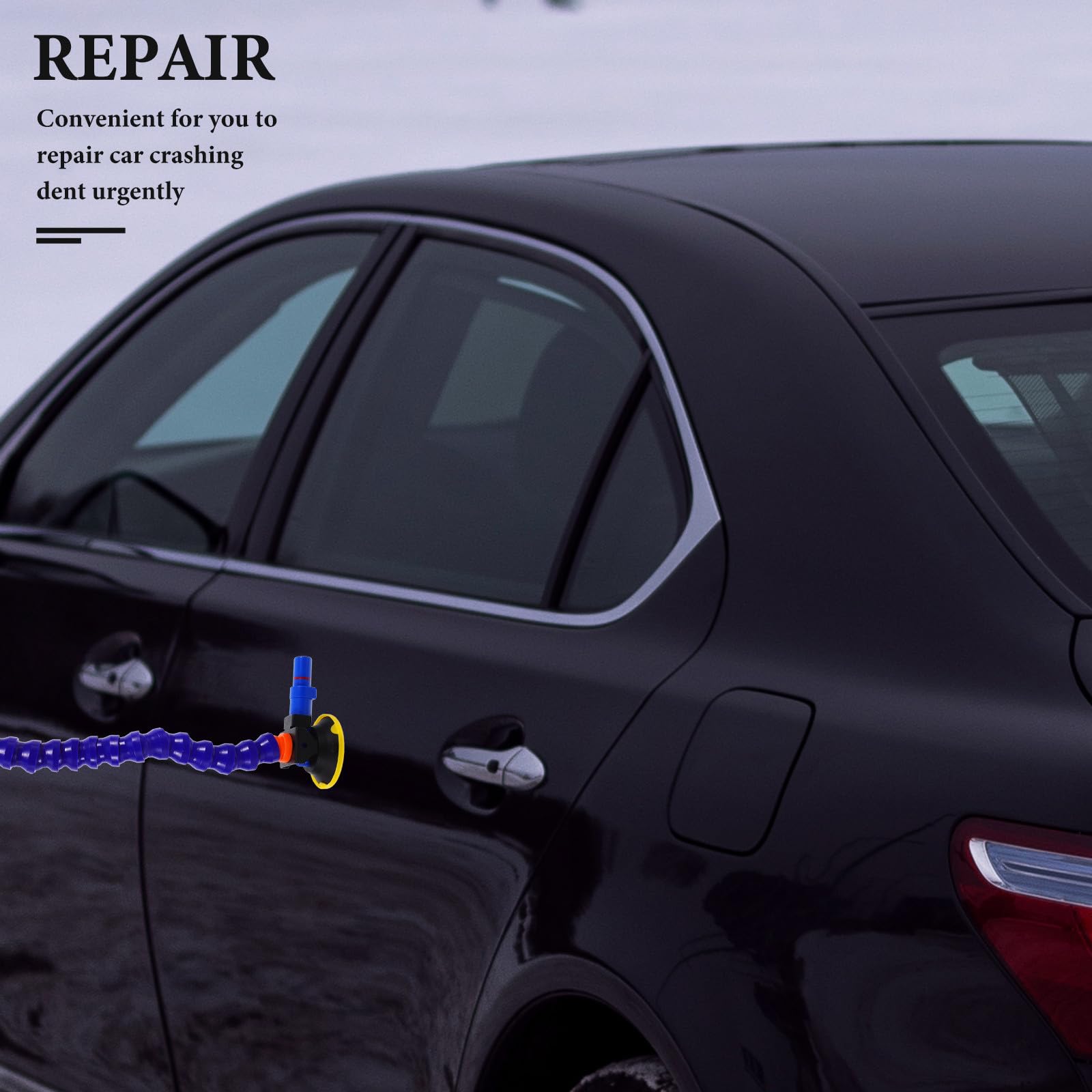 Estrattore di Ammaccature per Auto con Ventosa in Nylon Blu da 3 Pollici, Kit di Riparazione Carrozzeria per Rimuovere e Livellare Ammaccature, per Uso Fai-da-Te Colore Casuale