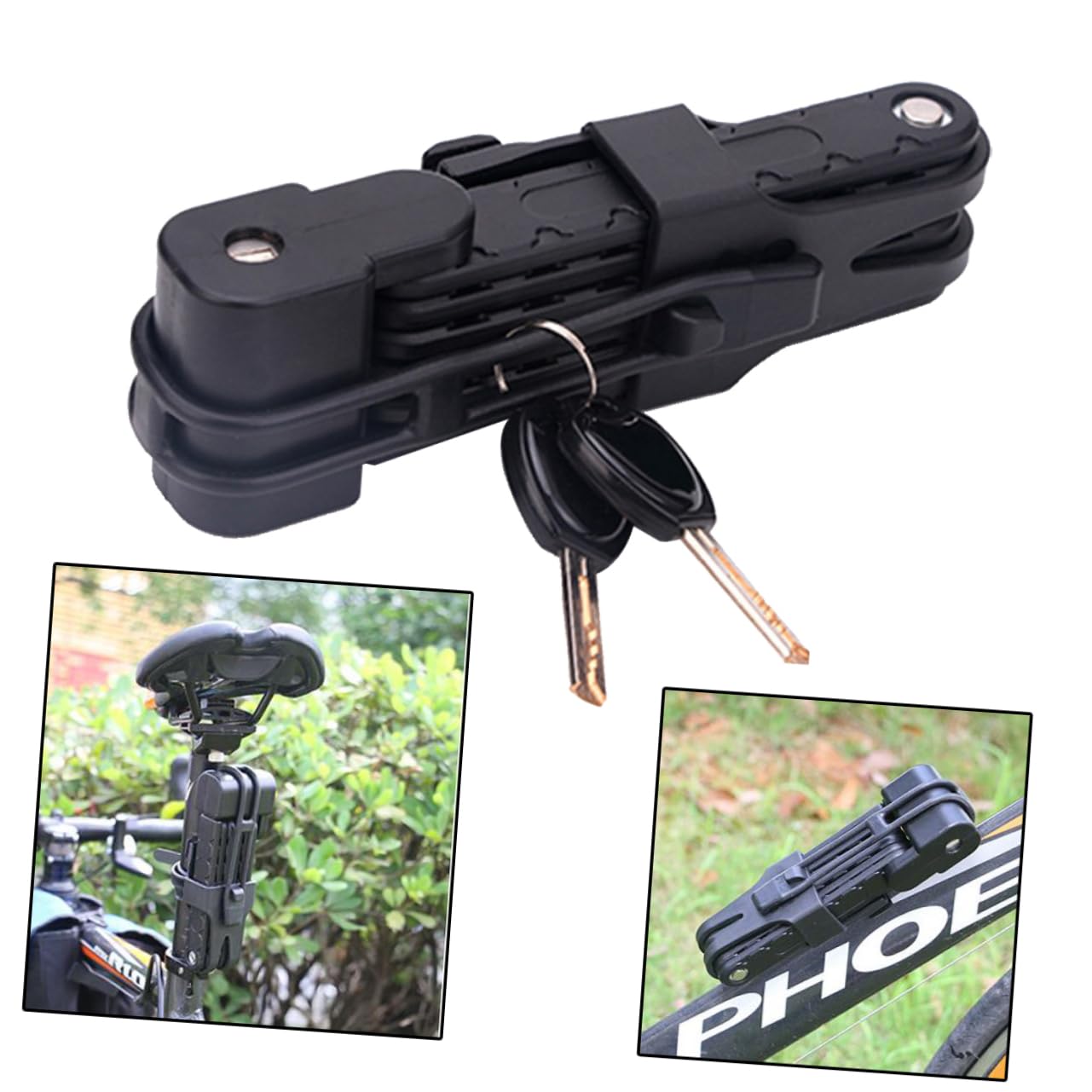 Candado Cable Acero de Seguridad de Plegable Bicicleta
