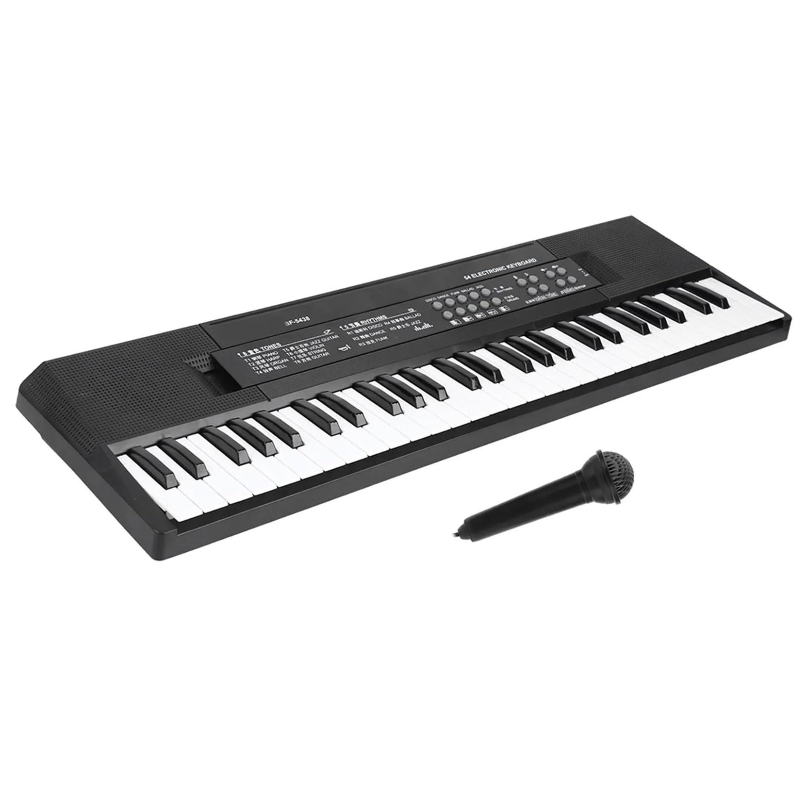 Elektroniczny Instrument Fortepianowy Elektroniczny Mikrofon Organowy I Funkcja Nagrywania Klawiatura Fortepianowa 54 Klawiszy Profesjonalna