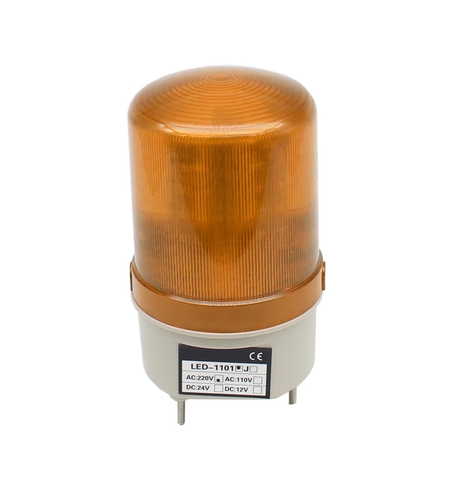 Voyant d'avertissement sonore orange LED-1101 contre les accidents de chantier 110V