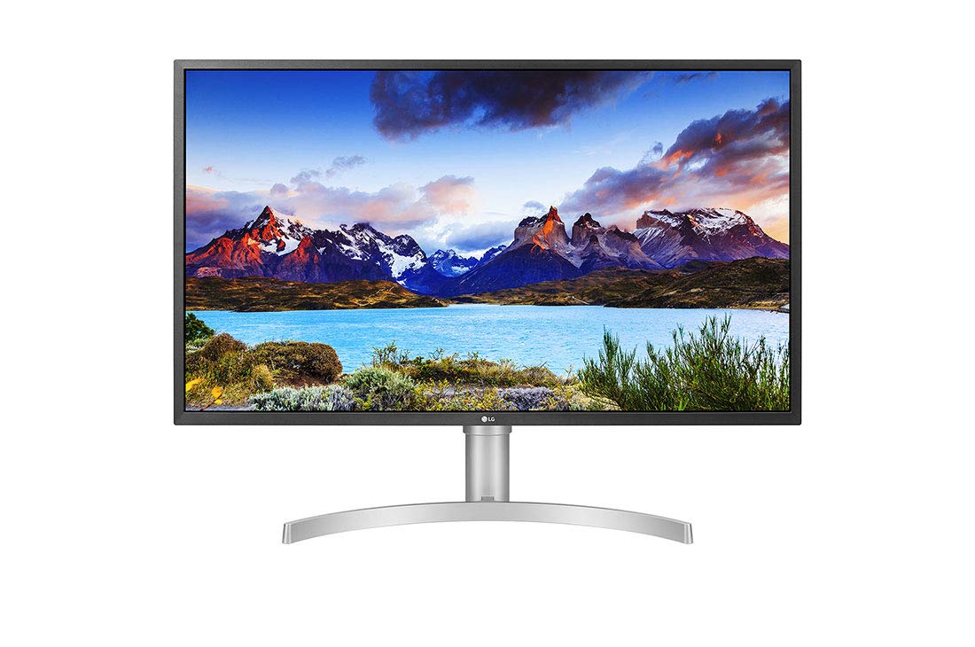 LG 32 inch 4K UHD LED Monitor with VESA Display HDR 600, 5W x 2 Stereo Speaker, Radeon FreeSync, Game Mode, OnScreen Control, USB Type-C, Silver - 32UL750-W, Black