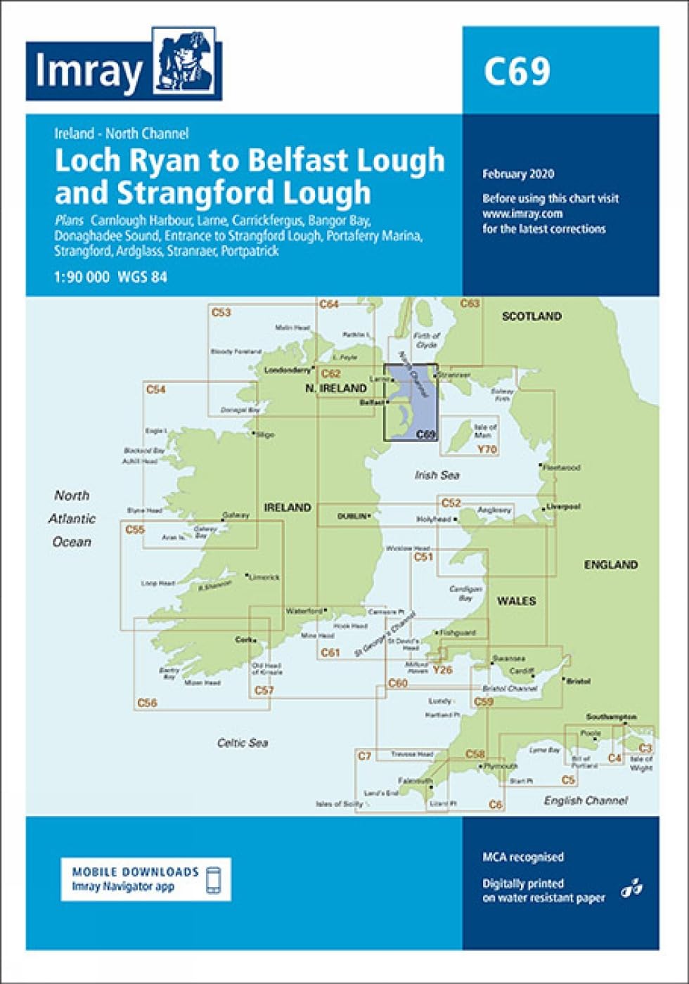 C69 Loch Ryan to Belfast Lough and Strangford Lough : Ireland Northe Channel