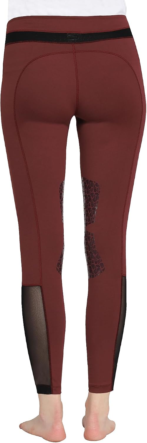 TUFFRIDER Ladies Tatum Tights - Wine/Black - M