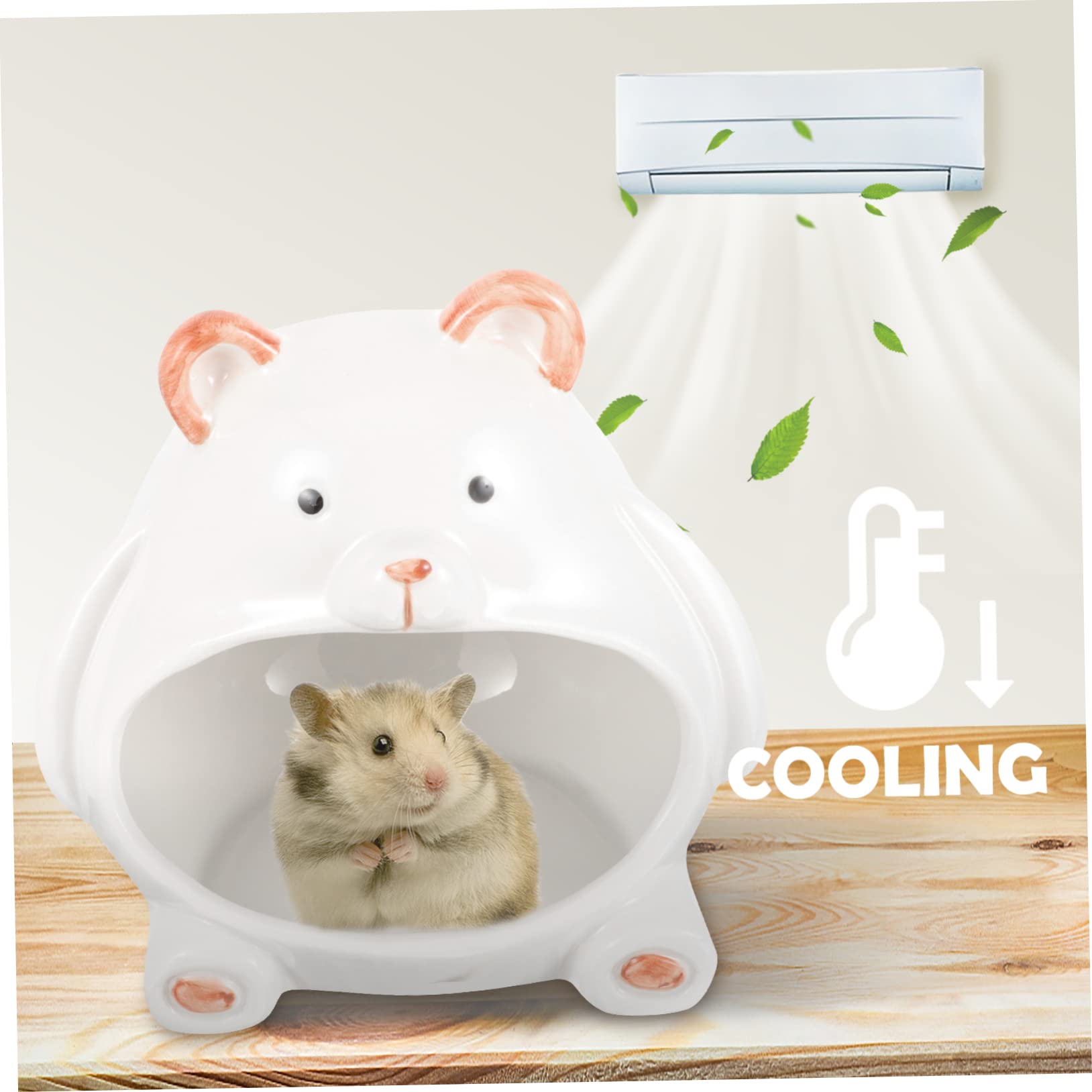 Toyvian Keramik-hamsterversteck Für Haustiere Hamsterspielplatz Zum Schlafen Und Spielen Hamsterhütte Aus Keramikmaterial Für Kleine Tiere Haustier-hamsternest Zum Ausruhen