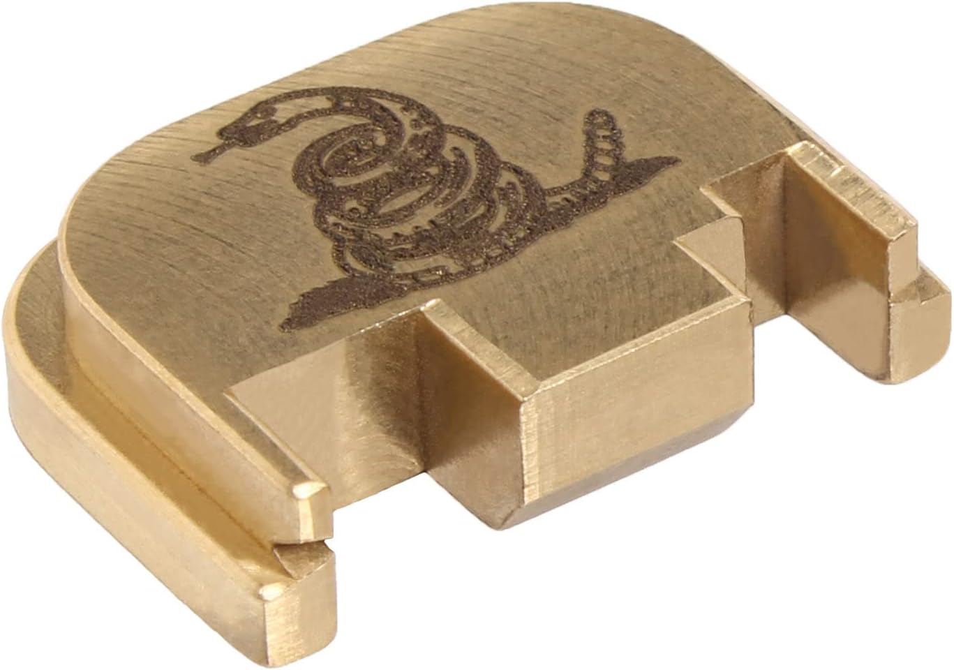 NDZ Performance Brass Slide Back Plate for Glock Gen 5 – Deep Laser Engraved Designs – Fits G17, G19, G19X, G22, G23, G24, G26, G27, G34, G35, G45, G47 – USA Made