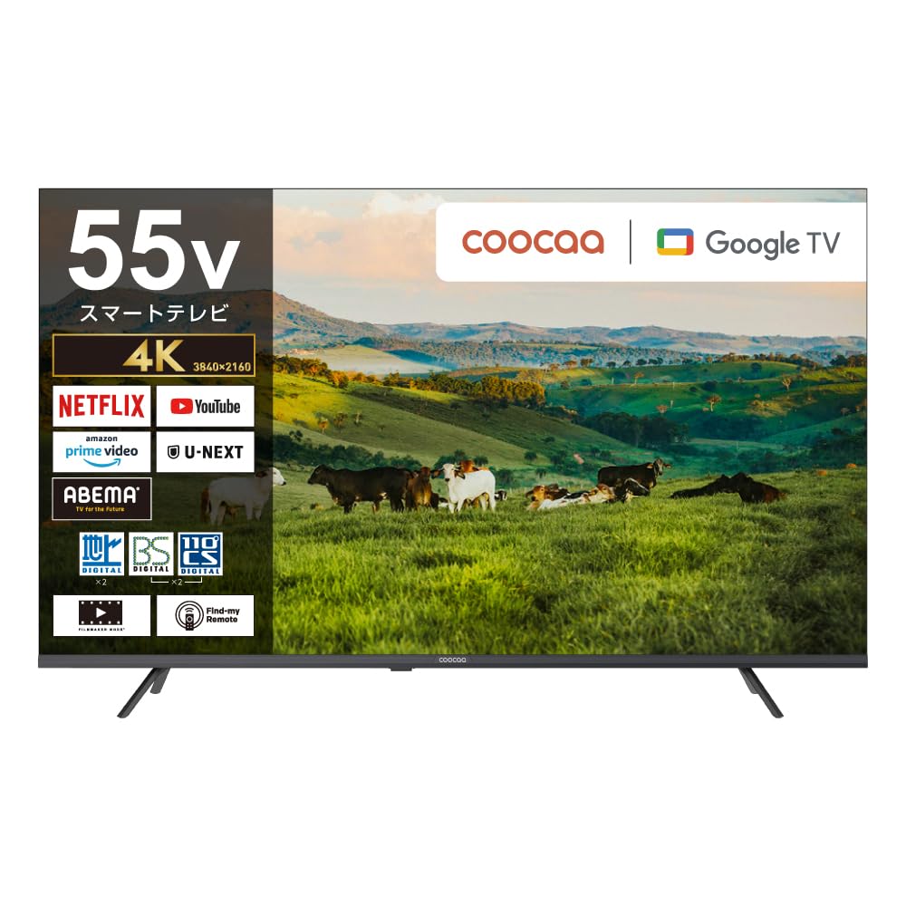 coocaa（クーカ） ドウシシャ スマートテレビ 4K 液晶 Google T…