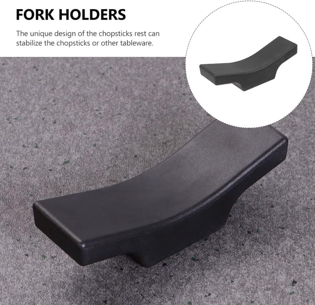 Repose-Baguettes, Supports pour Baguettes de Table Noirs, Lot de 6, pour la Maison et Le Restaurant
