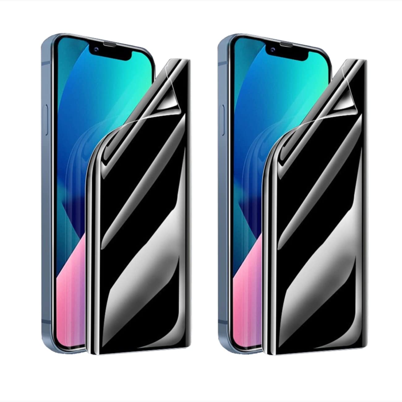 NP Anti-Peeping Privacy Screen Protector for iPhone 14 Pro Max, Anti Spy Soft Hydrogel Protective Film (iPhone14 Pro Max, 2 PCS)