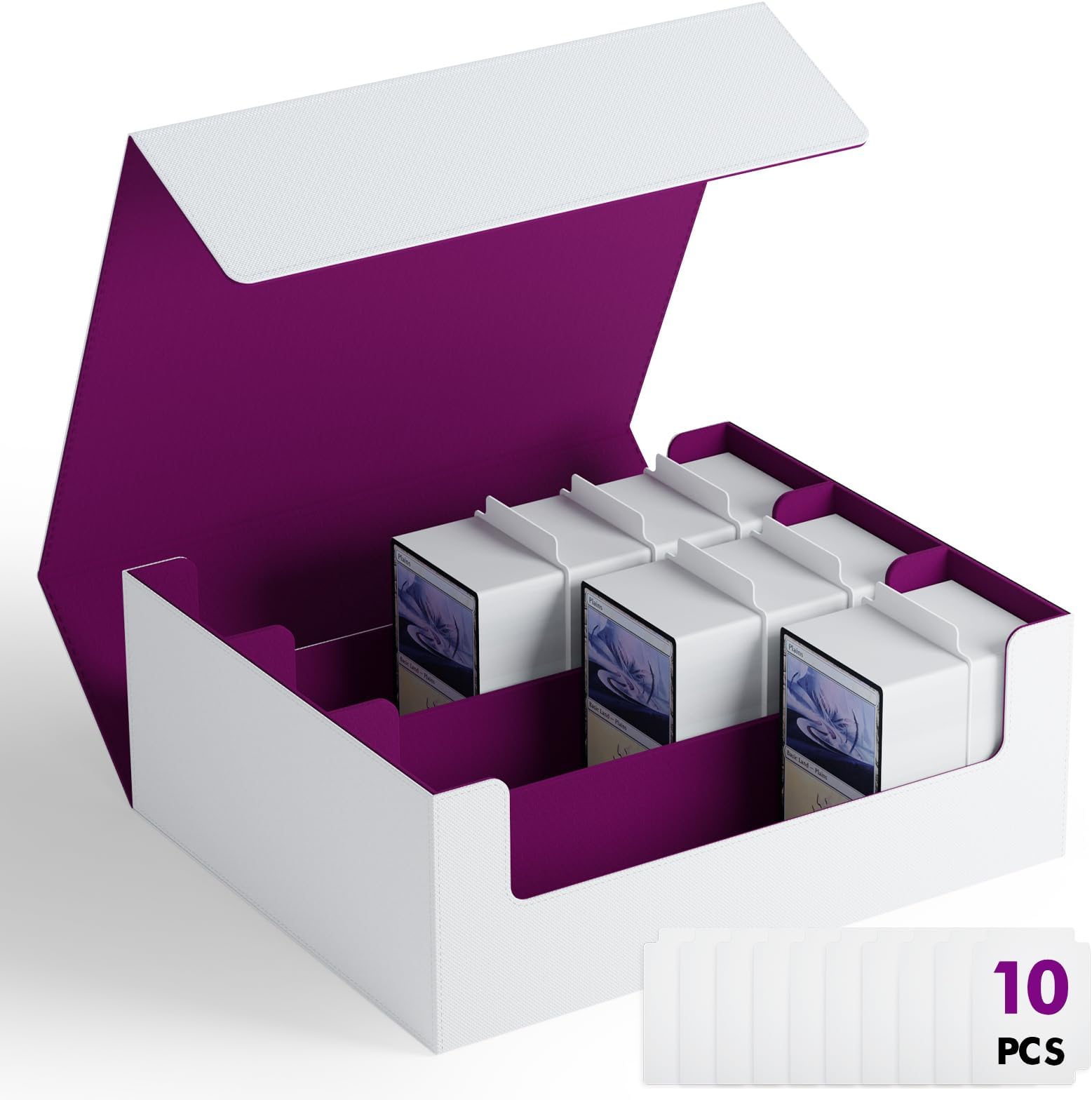 ZLCA Trading Card Storage Box for TCG Cards, Triple MTG