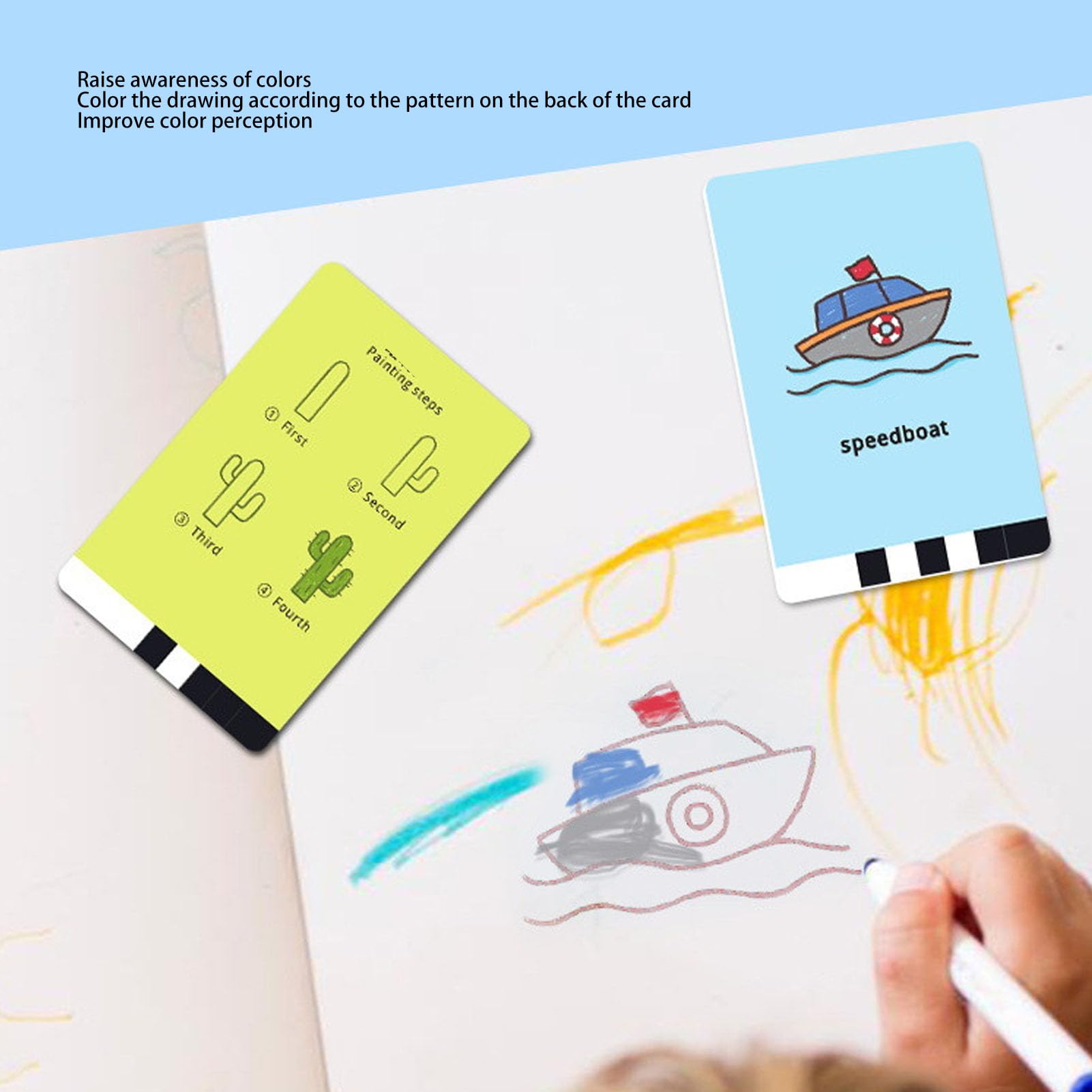 Fockety Robot da Disegno per Bambini, 100 Carte 12 Penne Nessuna App Richiesta Giocattolo da Disegno Automatico, Robot Educativo Interattivo con Set Completo per Bambini da 5 a 12 Anni