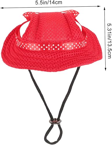 Miniatura 3 de MERRYHAPY 3 piezas de sombrero de princesa para mascotas, gorras de béisbol para perros, sombrero encantador para perro, traje de baño para perro,