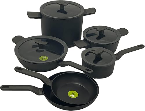 Miniatura 4 de Berghoff LEO - Sartén antiadherente de aluminio fundido de 10 pulgadas, color verde ferno-verde, revestimiento libre de PFOA, suave al tacto que se
