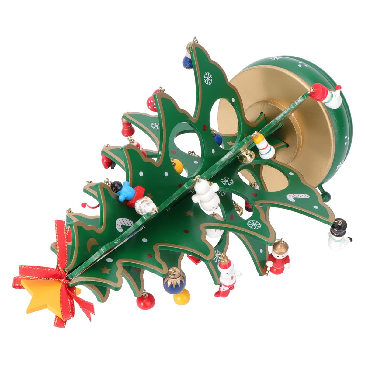 VICASKY Carillon Creativo in Legno Schima Superba con Superficie Liscia e Ornamenti, Scatola Musicale Classica per Compleanni e Occasioni Speciali