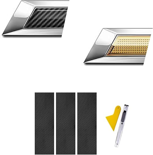 Compatible with Bowtie Logo Wrap Stickers Cut-Your-Own Emblem Overlay DIY Decals for Chevy 3PCS Black