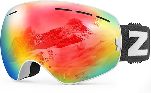 Miniatura 1 de ZIONOR XMINI Gafas de esquí o snowboard para niños y niñas Gafas para la nieve con protección de rayos ultravioleta, no se empañan, con lente