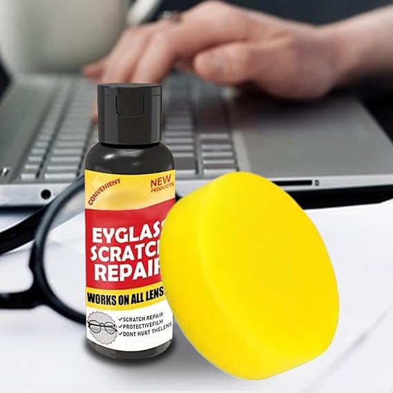 Eyeglass Scratch Repair Wax Long-Lasting Multi-Purpose Protective Coating | 100g Buff Scratch Remover Kit for Sunglasses Sunglass Watch Screen Camera Phone Scuff Daily Home School Office Adults
