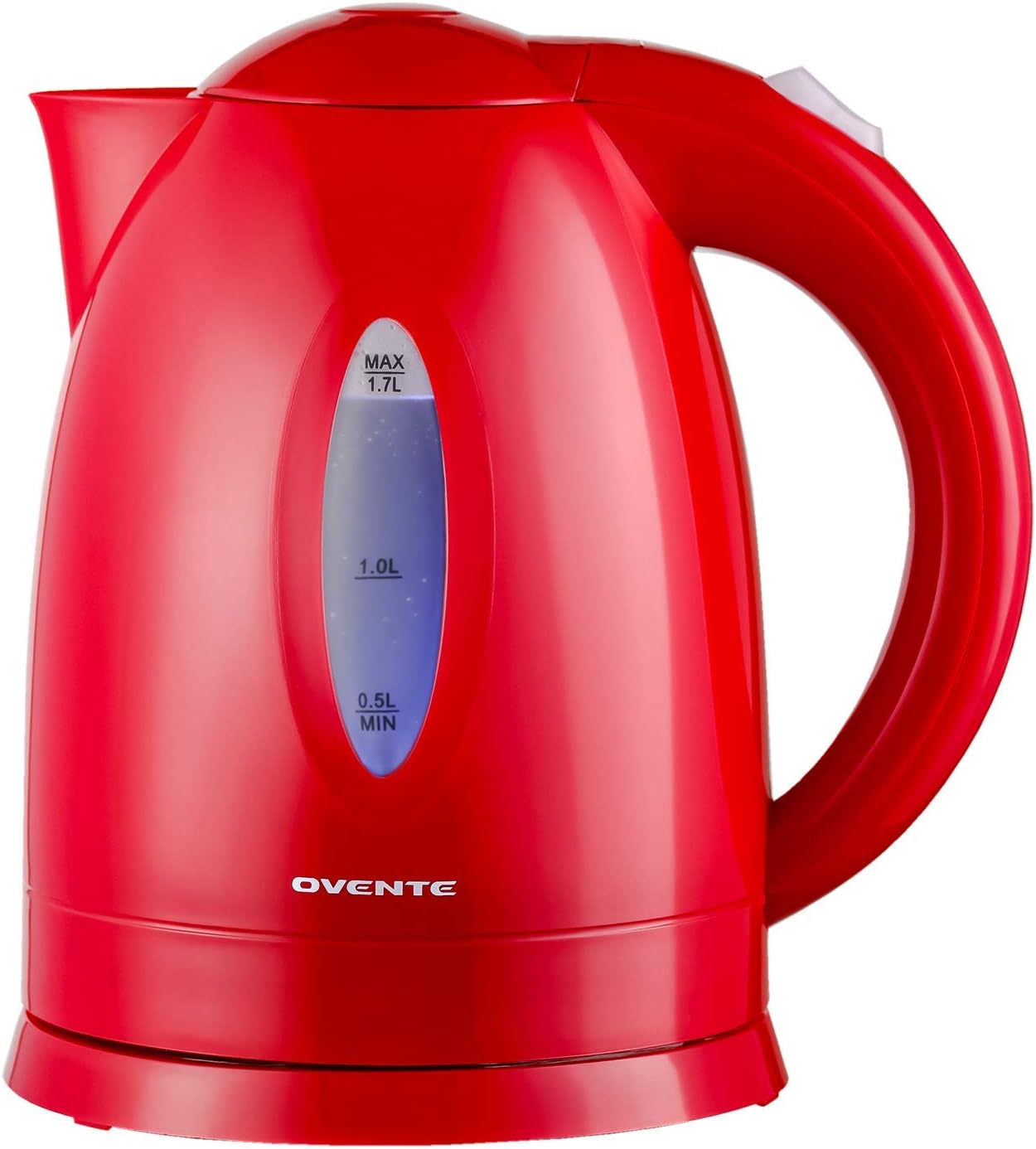 Ovente KP72R BPAFree Electric Kettle with Auto ShutOff and BoilDry Protection, 1