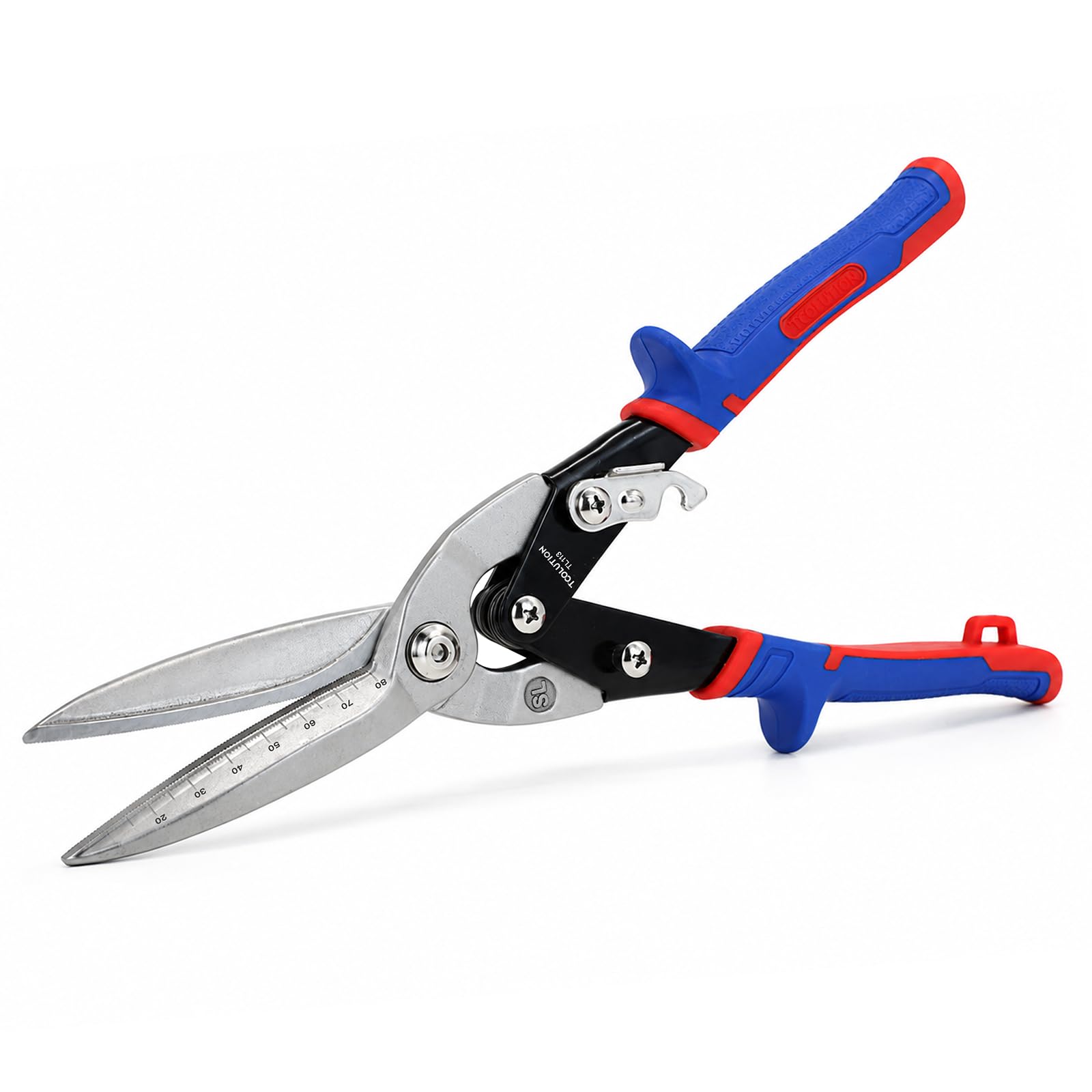 TOOLUTION 12 Inch Aviation Tin Snips, Sheet Metal Cutter Straight Cut