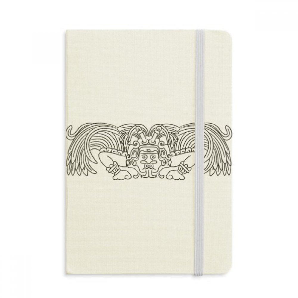 Carnet A5 Egypte Figure Ailes couverture tissu journal - 5